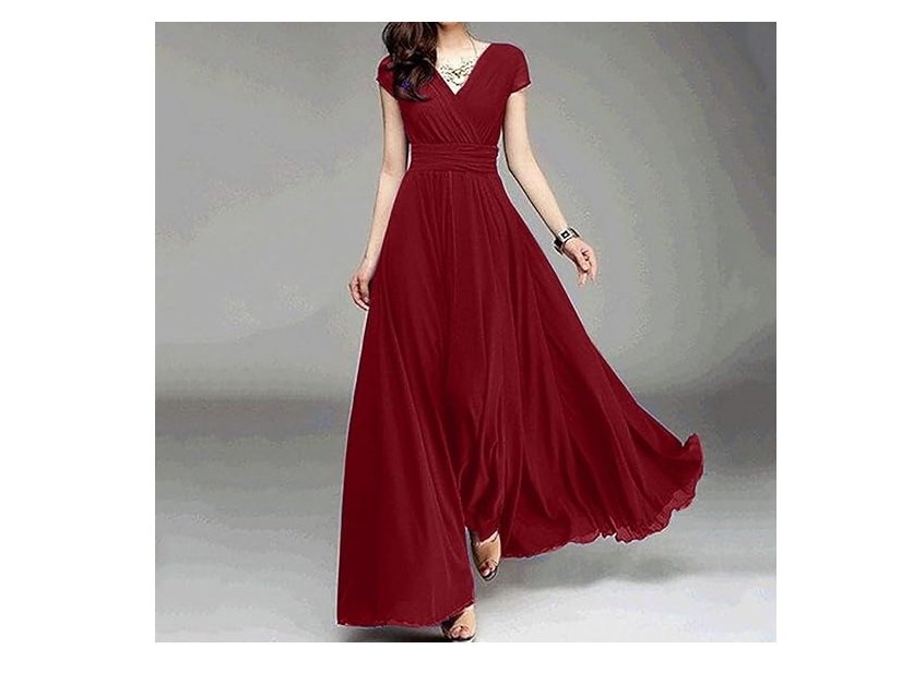 فستان سهرة صيفي شيفون